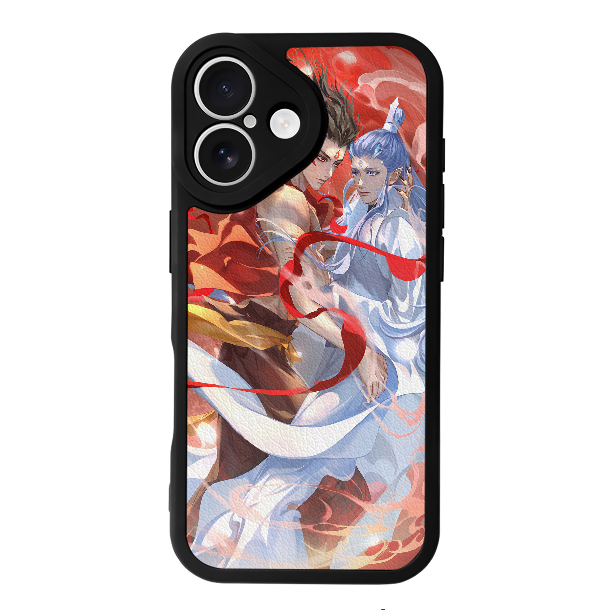 （画像用） Ne Zha 2 ナタ 魔童の大暴れ 【iPhone 16シリーズ対応】シリコンスマホケース（レザー調） 材質：シリコン